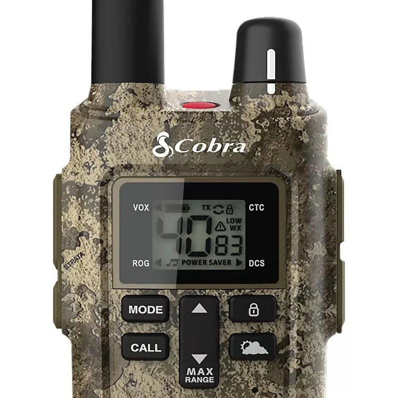 Cobra RX380TTC Radios Bidirectionnelles/Talkie-Walkies - Robuste, résistant à l'eau et portée allant jusqu’à 50 km - Lot de 2 Résistants aux intempéries