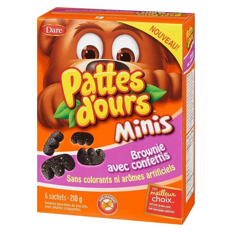 Bear Paws Minis Confetti Brownie Cookies