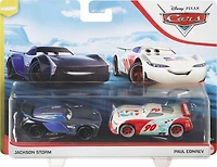 Disney Pixar Cars Jackson Storm et Paul Conrev, Lot de 2