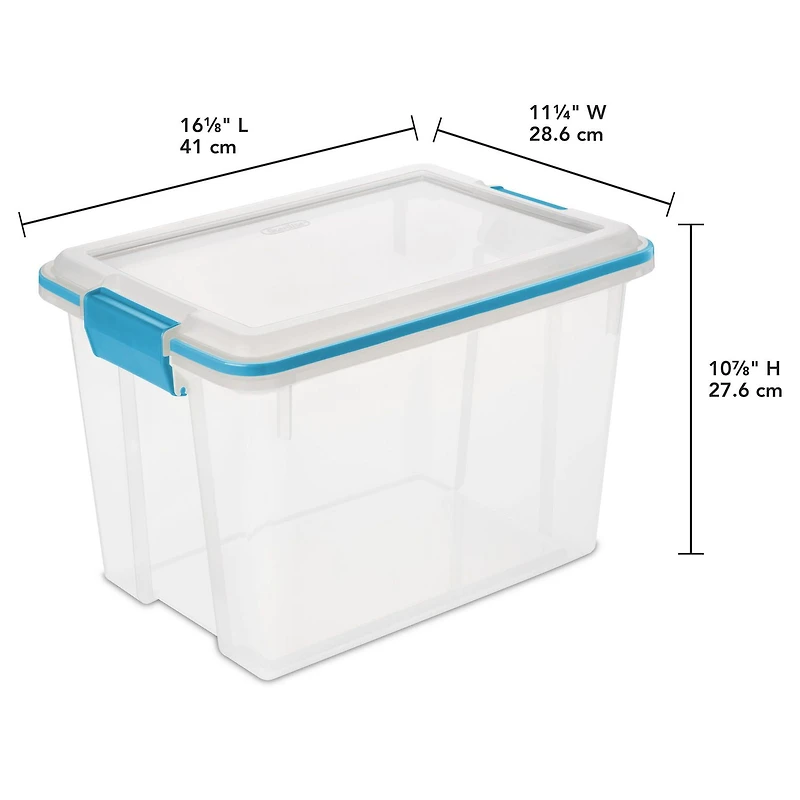 Boîte étanche transparent moyenne de 19 litres 19 litres