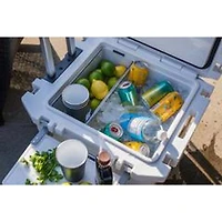 RovR RollR 45 Quart Wheeled Hard Cooler with Telescopic Handle (POWDER)