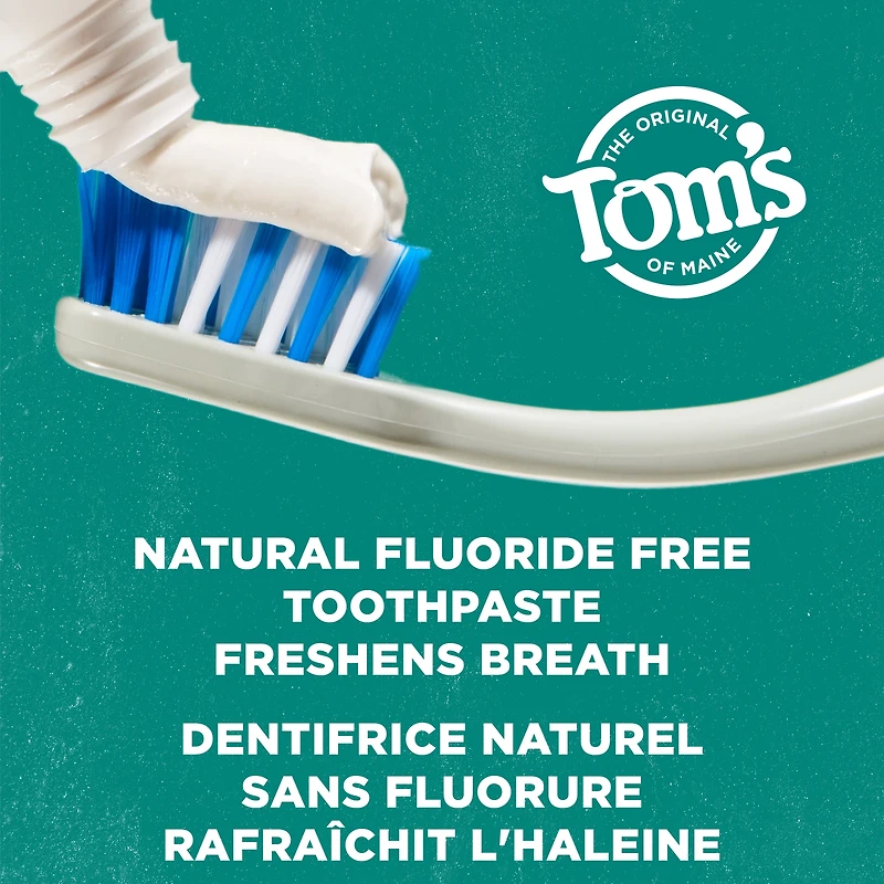 Tom’s of Maine Simply White Fluoride Free Toothpaste, Peppermint, 85mL