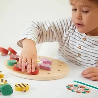 Janod - Garden - My First Mandala - Educational Puzzle - Development Toy - Early-Learning - Discovery For Children and Toddlers - From 2 Years + - Multilingual