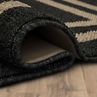 Mohawk Home - Tapis touffeté en polyester à motif de bordures, noir/havane