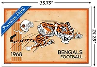 NFL Cincinnati Bengals - Retro Logo 14 Wall Poster, 22.375" x 34"