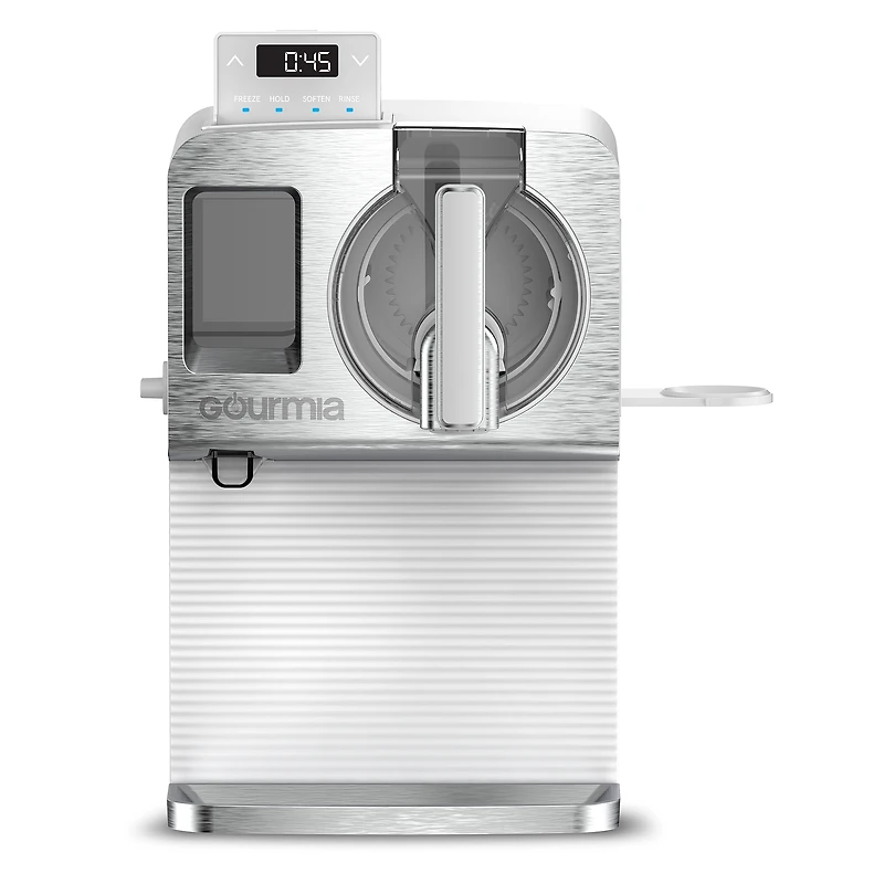 Gourmia 1-Liter Automatic Soft Serve Ice Cream & Frozen Drink Maker, White, Liter Automatic Soft Serve Ice Cream & Frozen Drink Maker