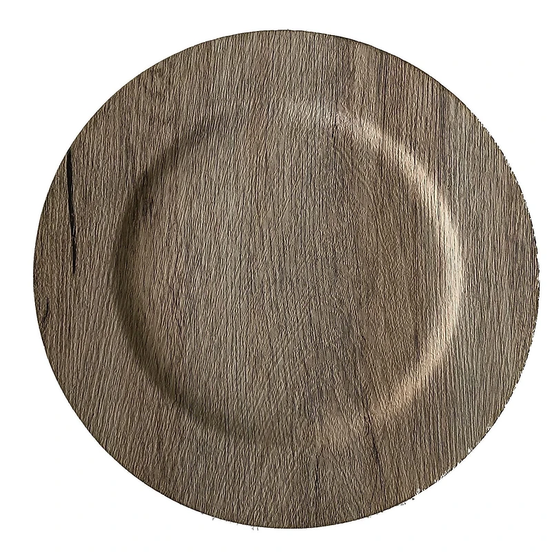 Assiettes de présentation faux bois de 33cm