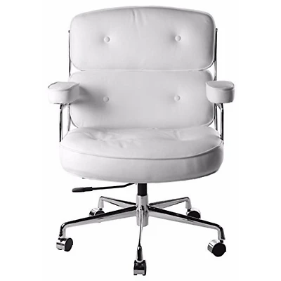 Chaise de bureau exécutif Nicer Furniture de style moderne en noir