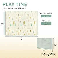 Dream On Me Play time tapis de jeu réversible pour bébé, Modèle # 460