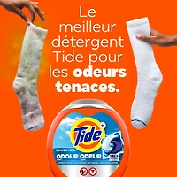 Tide Odour + Oxi Laundry Detergent Pacs, Original Scent, Advanced Odour + Stain Fighter, 25CT