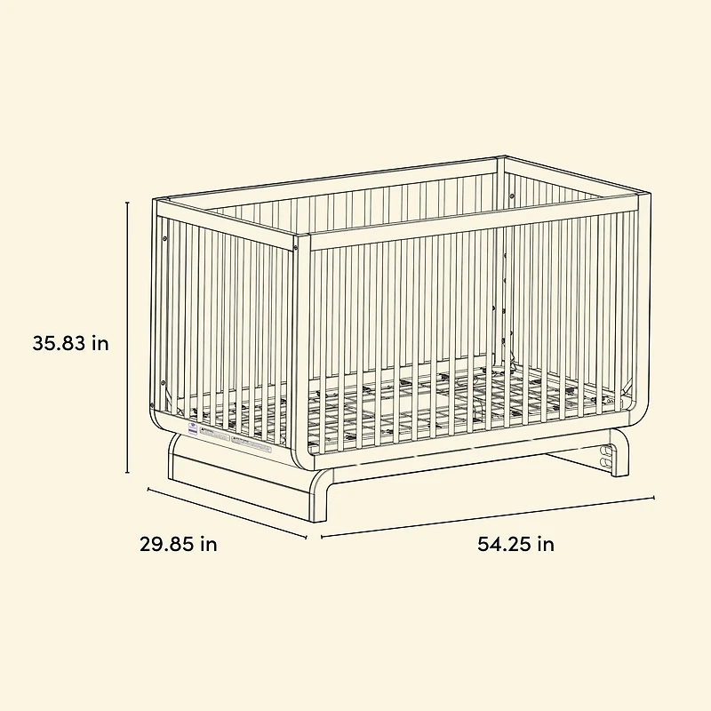 Lit de Bébé 5-en-1 Santorini de Storkcraft
