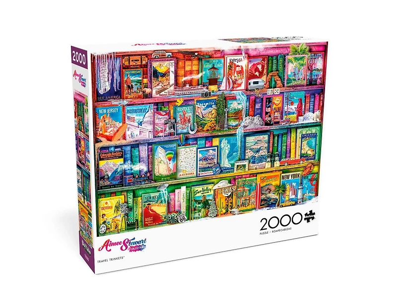 Buffalo Games - Aimee Stewart - Travel Trinkets - 2000 Piece Jigsaw Puzzle