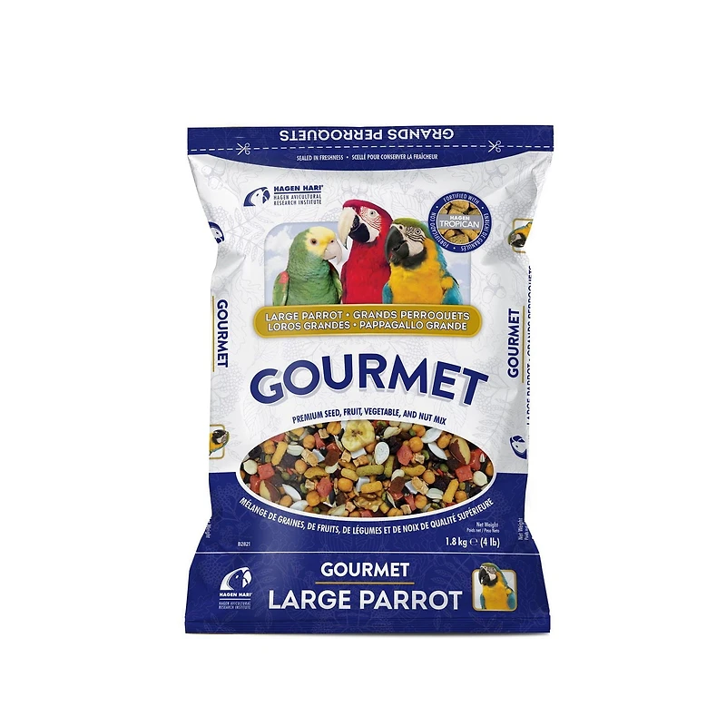 HARI Gourmet Premium Bird Seed Mix for Large Parrots, 1.8 kg