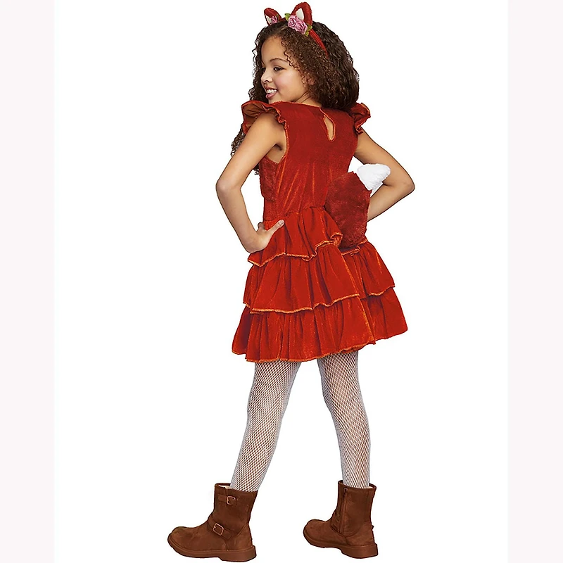 Filles Renard Crépu Petit Costume Halloween