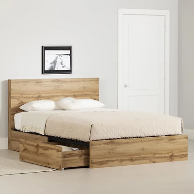 2-Drawer Complete Bed from the collection Musano South Shore