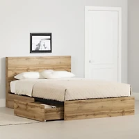 2-Drawer Complete Bed from the collection Musano South Shore