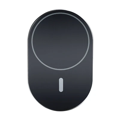 Powerology 15W MagSafe Compatible Metallic Vent Mount for iPhone - Black