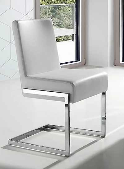 Chaise de salle à manger canadienne Senorita blanche (Ensemble de 2)