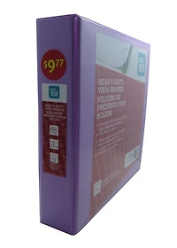PEN+GEAR HEAVY DUTY VIEW 1.5 BINDER PURPLE