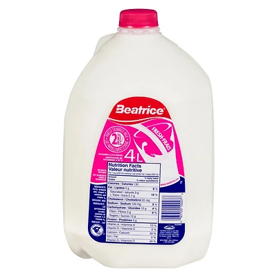 Cruche Lait 2% Beatrice 4lt