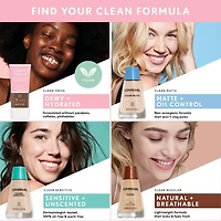 COVERGIRL - Fond de teint couvergance légère Clean Fresh, formulé sans parabènes, sulfates, huile minérale et talc. Enrichi en niacinamide, lait de coco et aloès