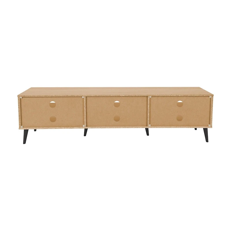 CorLiving Cole Modern Engineered Wood TV Stand with Open Shelves for Most TVs up to 85"