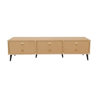 CorLiving Cole Modern Engineered Wood TV Stand with Open Shelves for Most TVs up to 85"