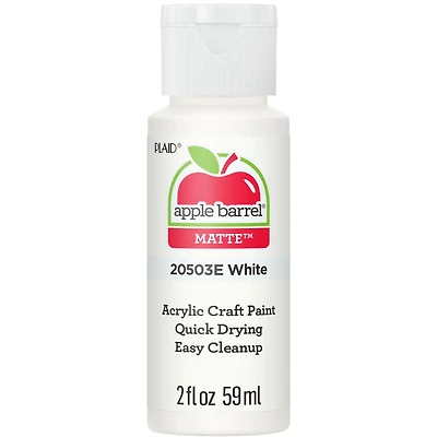 Apple Barrel Colors Matte Acrylic Craft Paint, 2 fl. oz., White