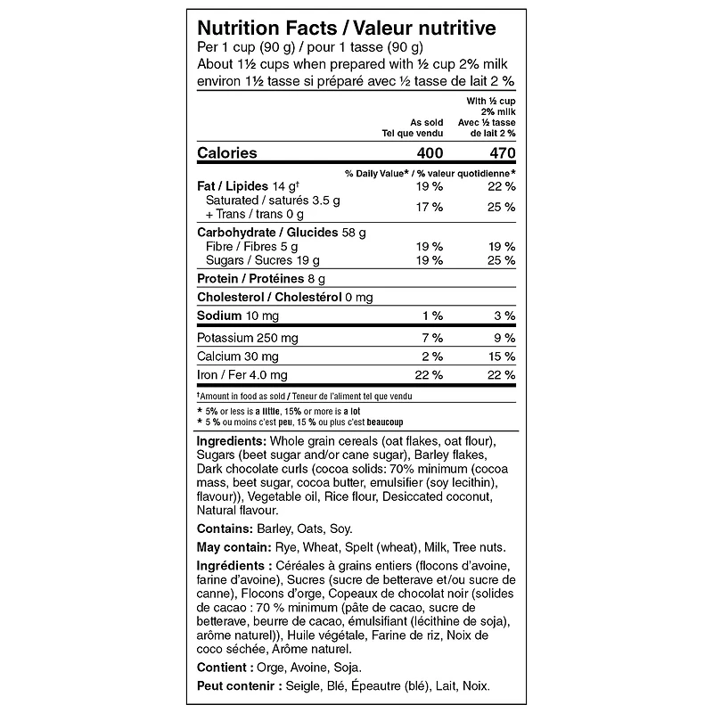 Céréales granola Croque-Matin Chocolat noir Jordans 400 g