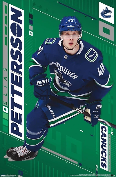 NHL Vancouver Canucks - Elias Pettersson 19 Wall Poster, 22.375" x 34"