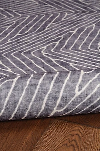 Fuller 3' x 5' Washable Accent Rug, Grey and Ivory