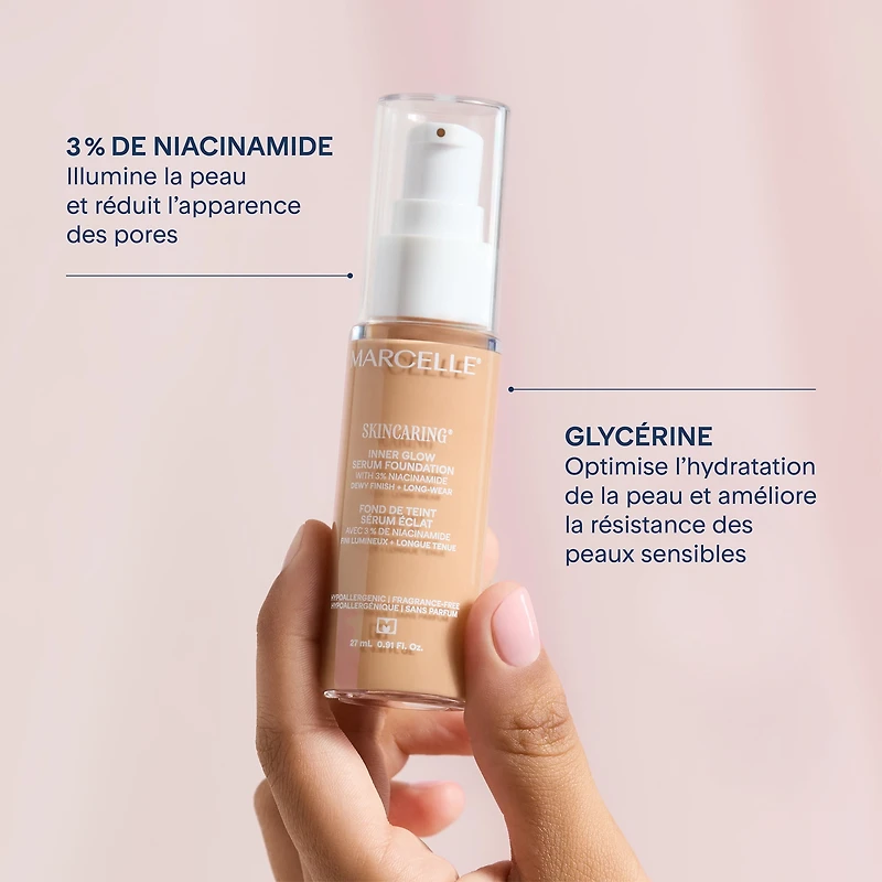 Marcelle Skin Caring Fond de teint Serum Beige Naturel