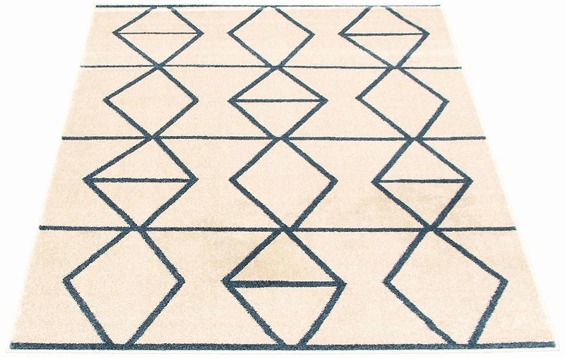 ECARPET Living Room Bedroom Carpet, Geometric Indoor Area Rug Ana Collection