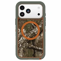OtterBox Étui Defender Pro XT Clear MagSafe avec Contrôle de la CaméraRealtree Apx (Vert) pour iPhone 17 Pro