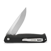 Couteau Buck 251 Langford – Lame à pointe tombante, ouverture à roulement à billes, manche G10, clip de poche en acier inoxydable, traité thermiquement et garantie à vie – 0251BKS-B