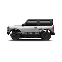 Adventure Force 1:64 Scale RC Nano Racer Ford Bronco Grey, Rechargeable Mini Remote Control Car with Lights – Red, Ages 6+