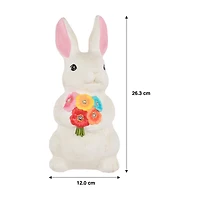 Statue de jardin de lapin solaire Mainstays