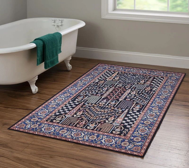 Emerald Martin Red & Navy 2'2" x 3'2" Accent Rug