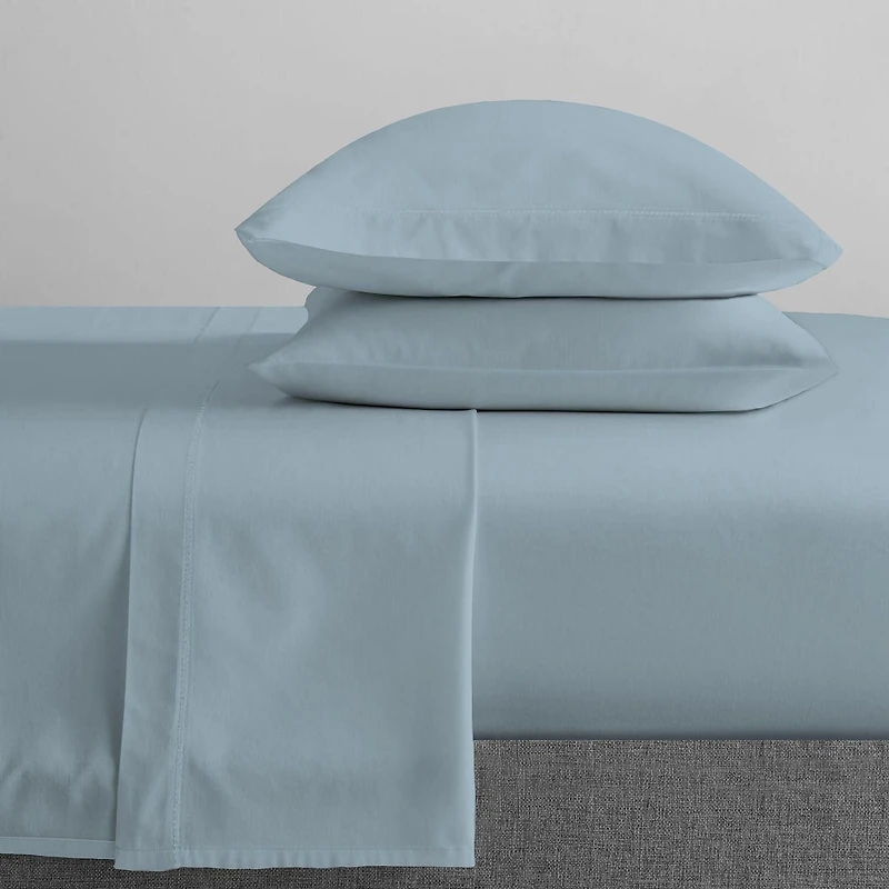Drap plat Johnson Home 200 TC en polycoton taille de roi