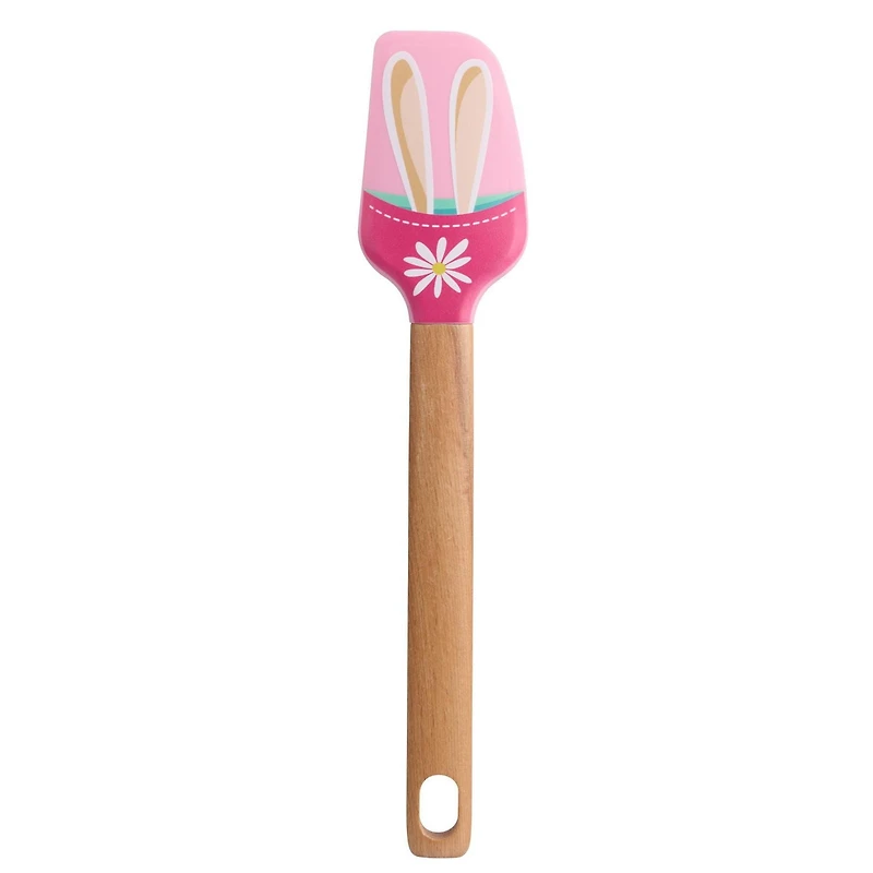 Spatule Way to Celebrate en Silicone de 12”, Oreilles de lapin, Rose