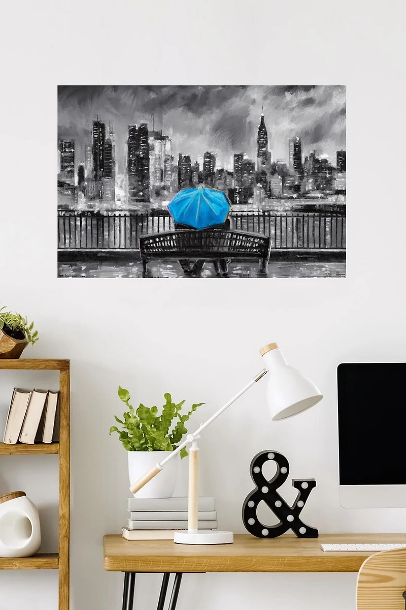 PD Moreno - Beaux-Arts - Parapluie Bleu