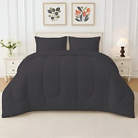 Beddora 3-Piece Ultra-Soft Comforter Set, All-Season, Wrinkle-Free, Lightweight Microfiber, Hypoallergenic – King Forged Iron