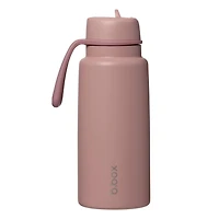 b.box - 34oz Insulated Flip Top Drink Tumbler with Straw Large and Durable Water Bottle for Teens & Adults Travel Water Bottle Triple Layer Insulation BPA Free 34oz