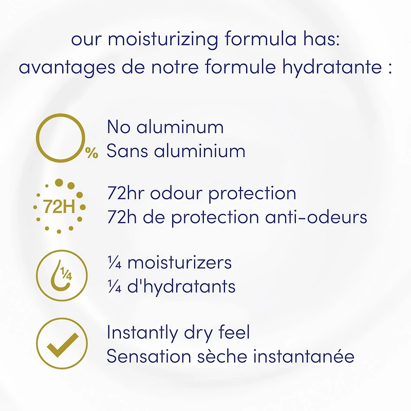 Dove Aluminum Free Déodorant for Soft Underarms, for Soft Underarms, Coconut & Pink Jasmine Scent, 74g