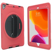 Étui de protection CTA Digital avec béquille rotative à 360 degrés intégrée pour iPad 7e et 8e génération 10.2 pouces, iPad Air 3 et iPad Pro 10.5 pouces - Rouge