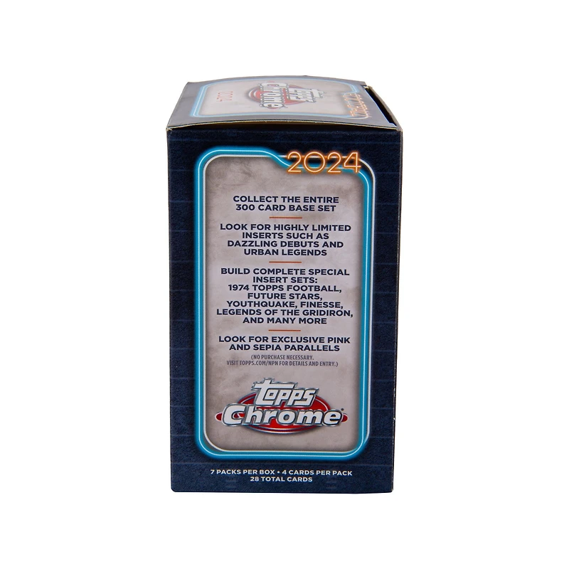 2024 Topps Chrome Football Trading Cards Value Box