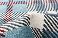 ECARPET Washable Plaid Area Rug & Runner for Kitchen, Bedside, Living Room