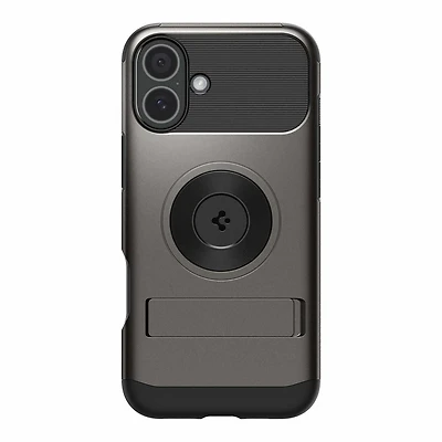Spigen Étui Slim Armor MagFit Gunmetal pour iPhone 16 Plus