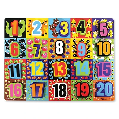 Melissa & Doug Puzzle Chunky Numéros Jumbo