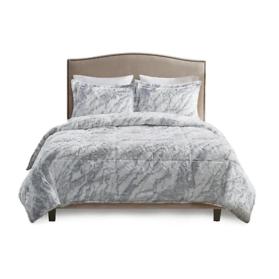 Home Essence Naomi Faux Fur Comforter Set